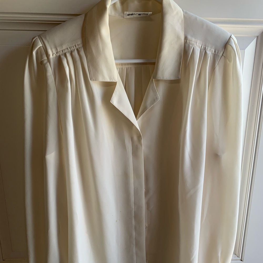 Philippe Marques Off-white Cream Blouse